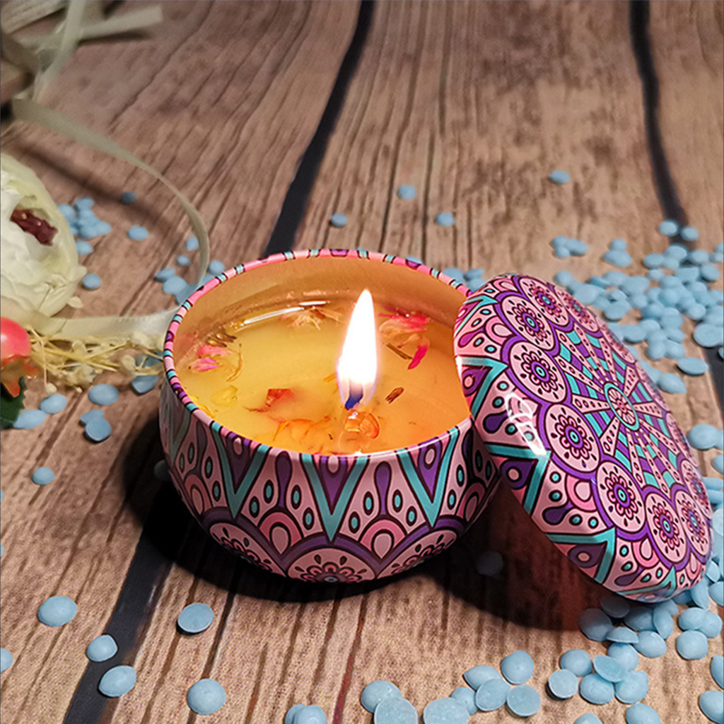 花精蠟燭送質感火柴一盒