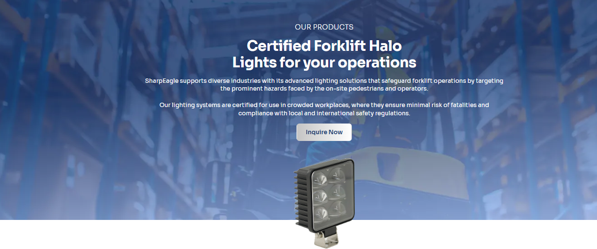 Forklift Halo Lights for your operations UK | UAE | Kuwait