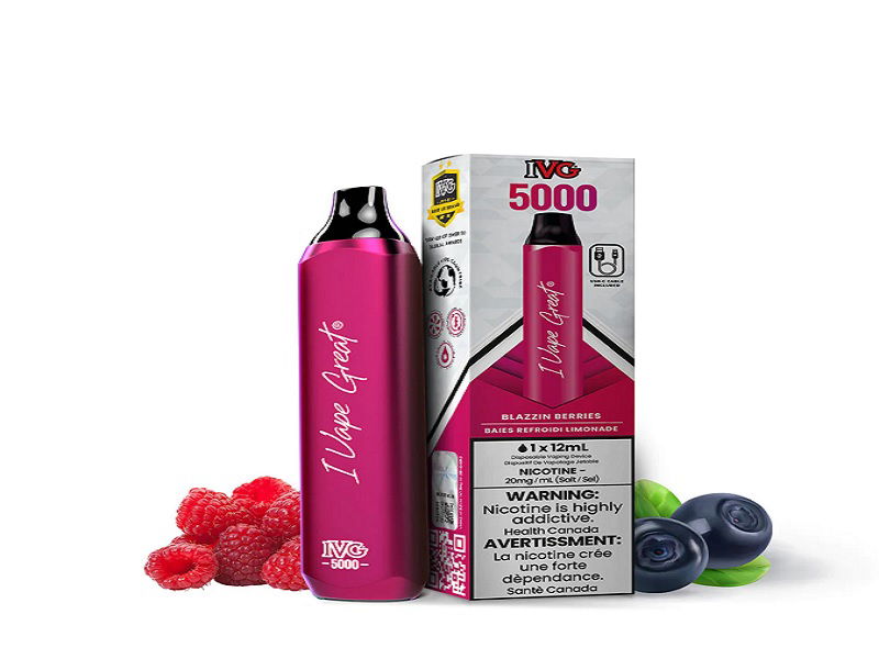 IVG Bar Max 5000 Puffs Disposable Vape - 6ct