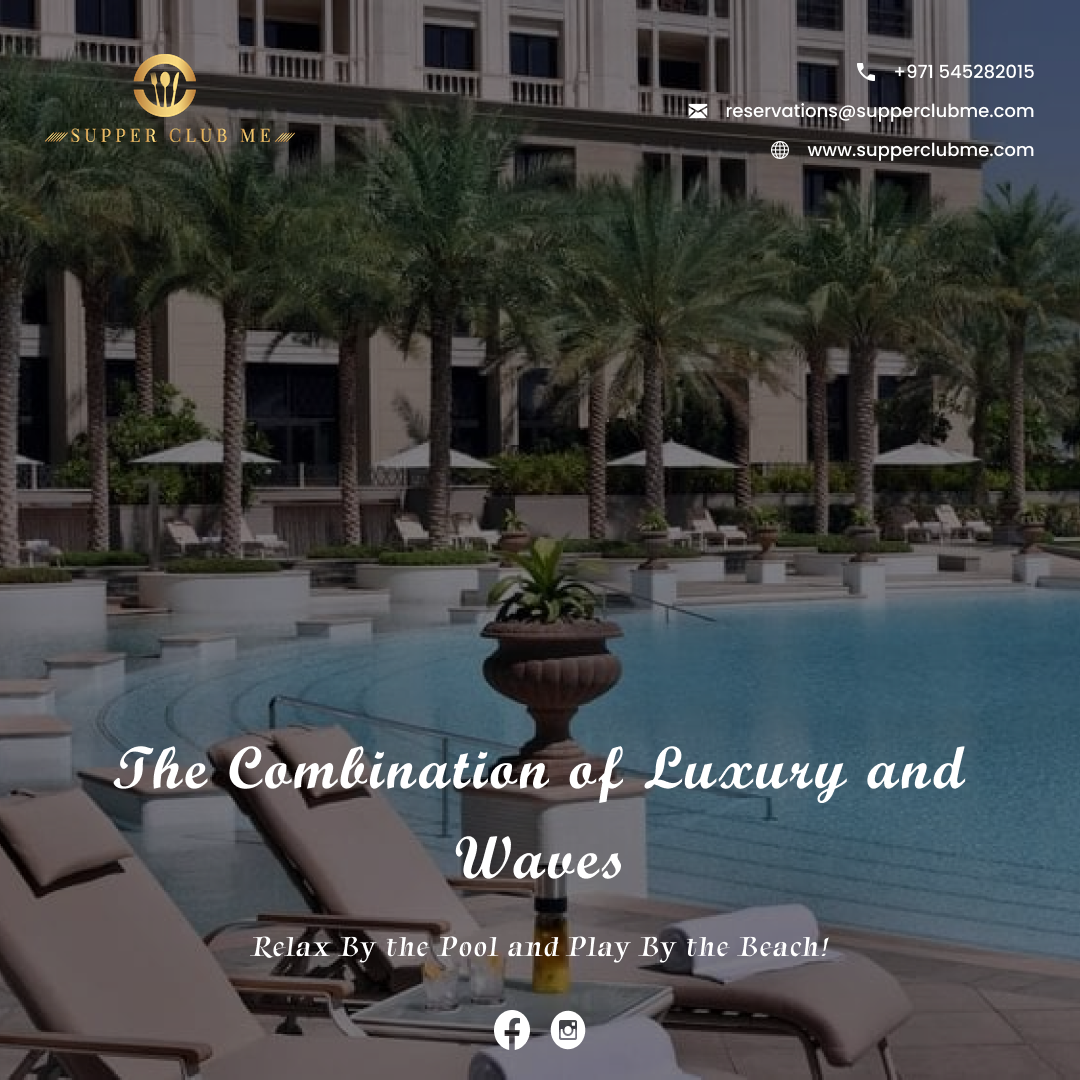 Enjoy the golden sands and azure waters of Dubai's beaches and pools