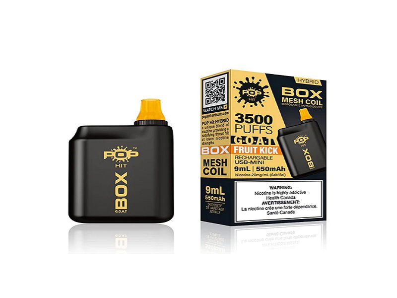 Pop Hybrid Box G.O.A.T 3500 Puff Rechargeable Vape Device - 5ct