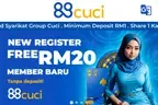 Trusted👍🏾🆕✨88CUCI✨ 🔥Free Credit RM20 & Welcome Bonus 50%🔥