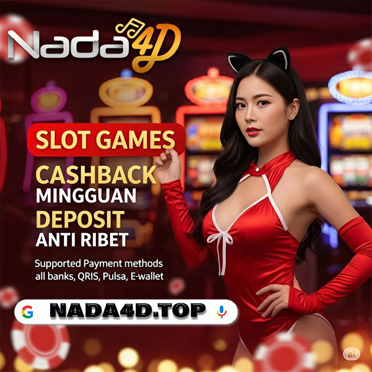 NADA4D > Web Deposit Ewallet, Pulsa Tanpa Potongan dan Via Bank