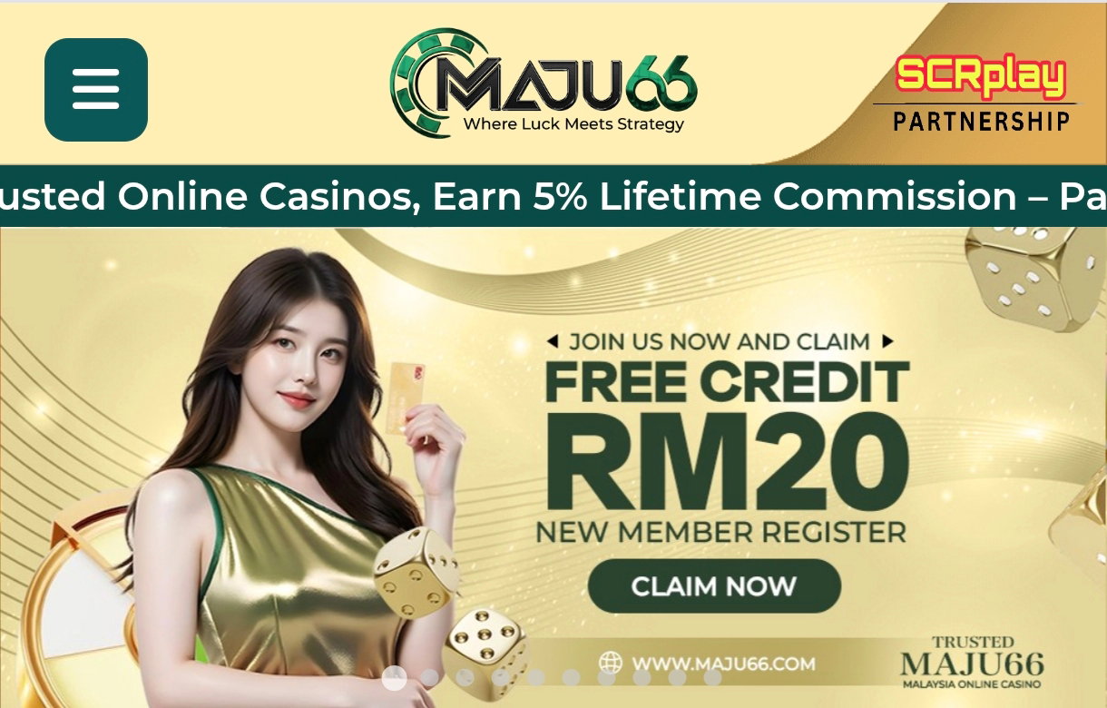 Maju66 | New Register Free Credit RM20 | 365 Day Free Credit RM3 | 100% Trusted
