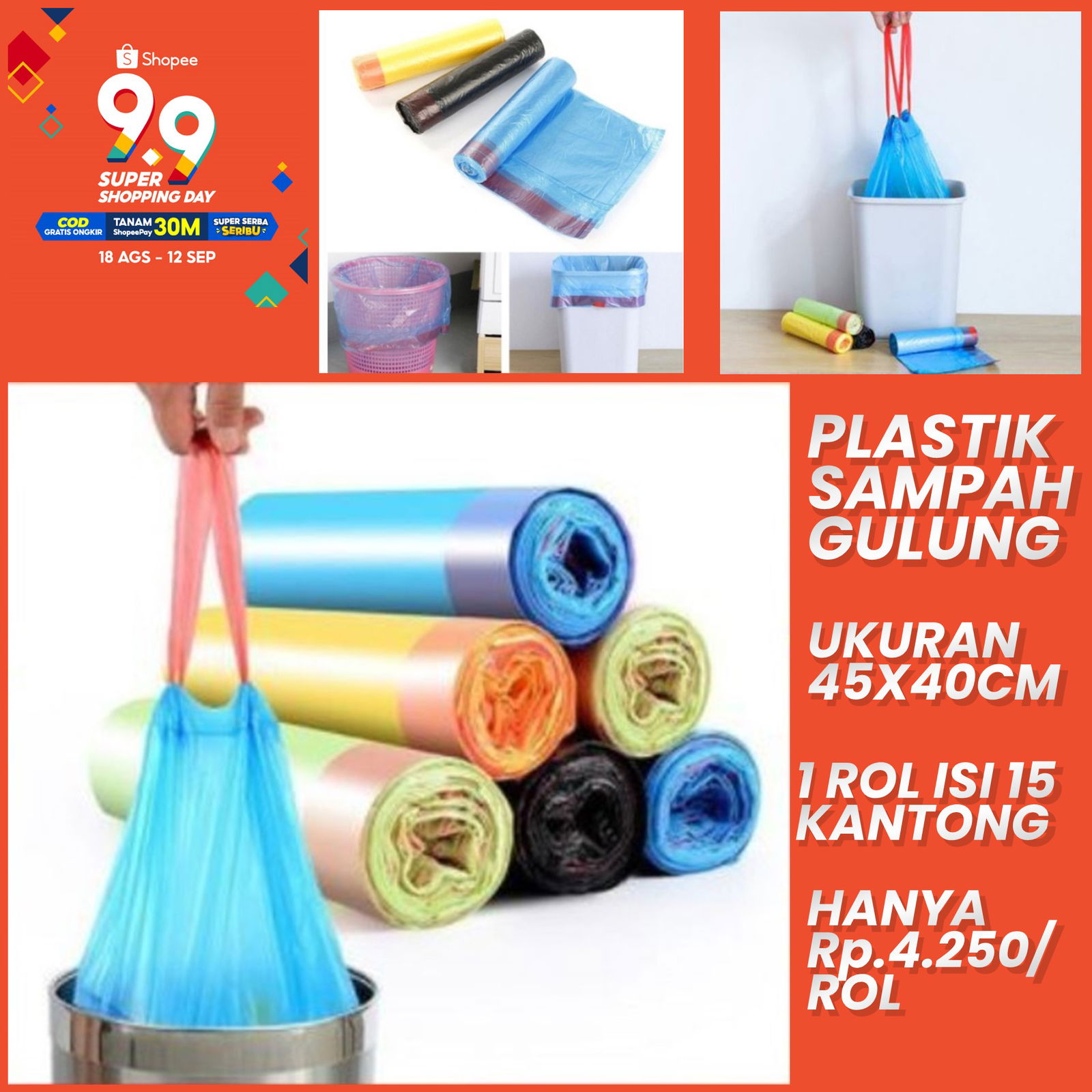 17. PLASTIK SAMPAH GULUNG  (4K)