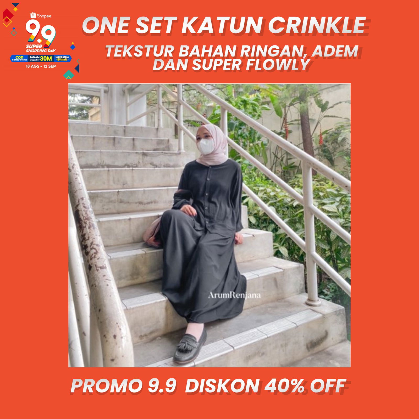 18. Lula Basic One Set Katun Crinkle (150K)