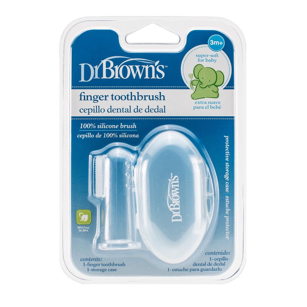 20 - Dr.Brown's Silicone Finger Toothbrush with Case