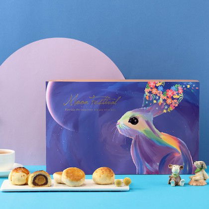 中秋月餅禮盒15入-蛋黃酥.小月餅.肉鬆餅