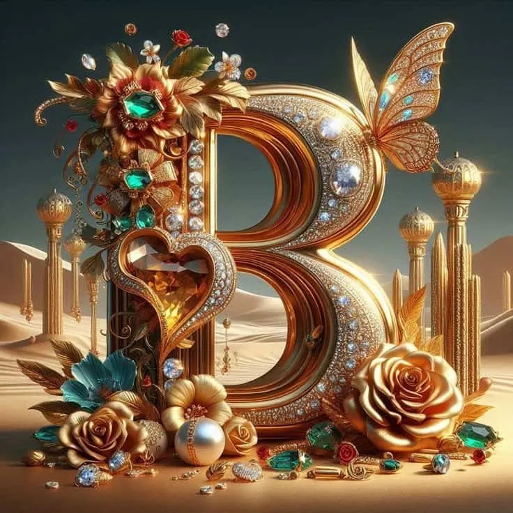 Amazing B name photo designs