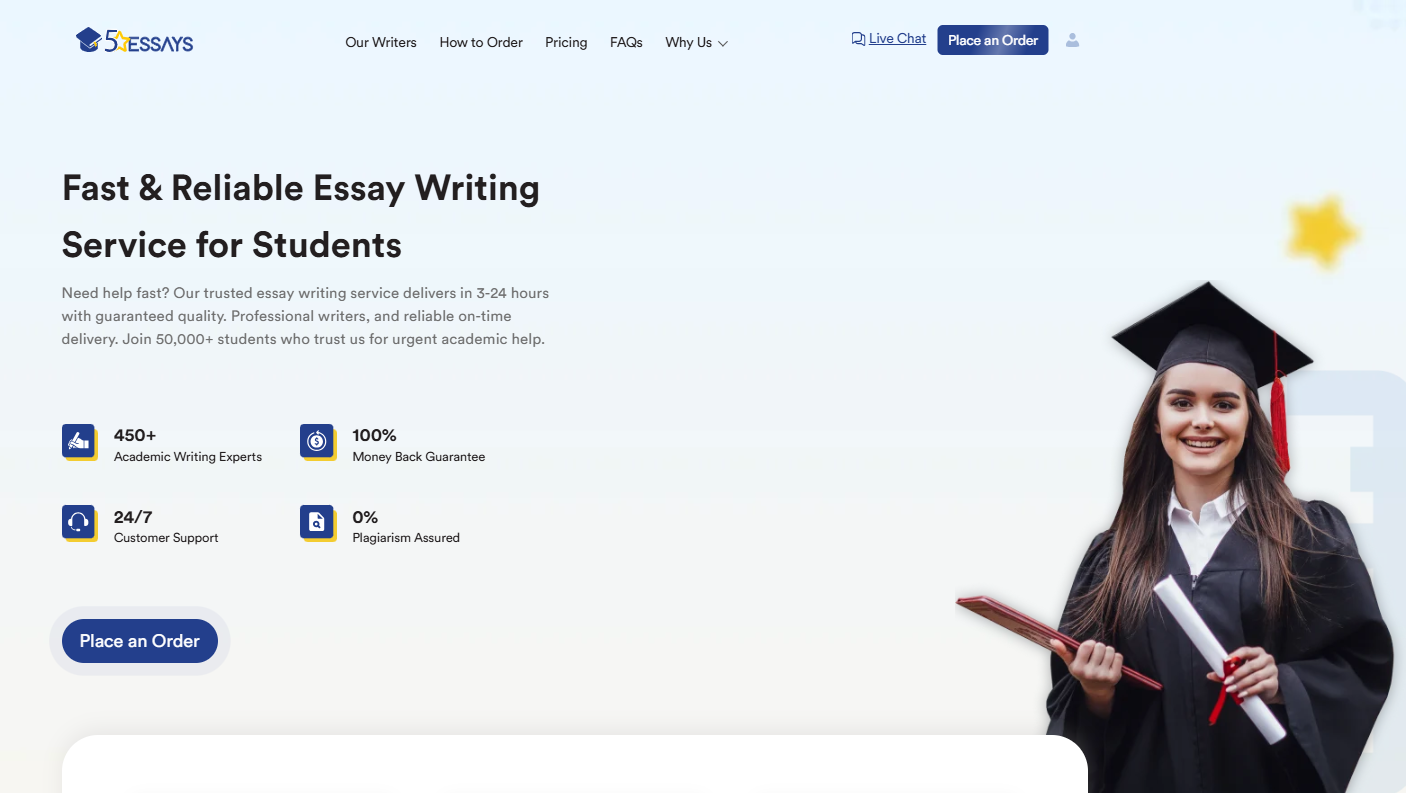 Essay Writing Service | Plagiarism Free & Reliable Help