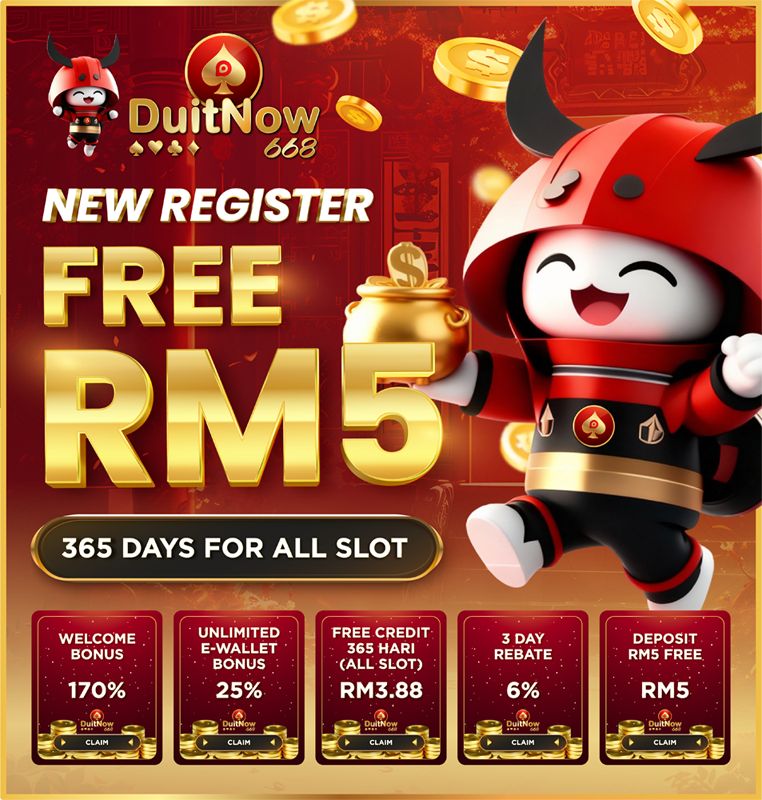 Trusted👍🏻✨DUITNOW668✨ 🔥Free Register Credit RM5 & Welcome Bonus 110%🔥