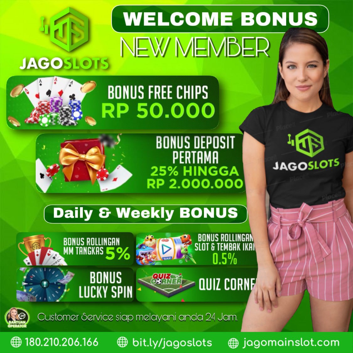 JAGOSLOT FREECHIP 50K