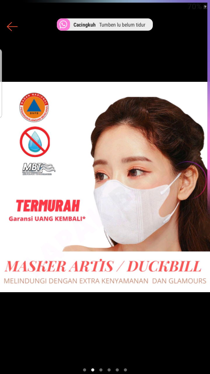 Masker duckbil kece murah