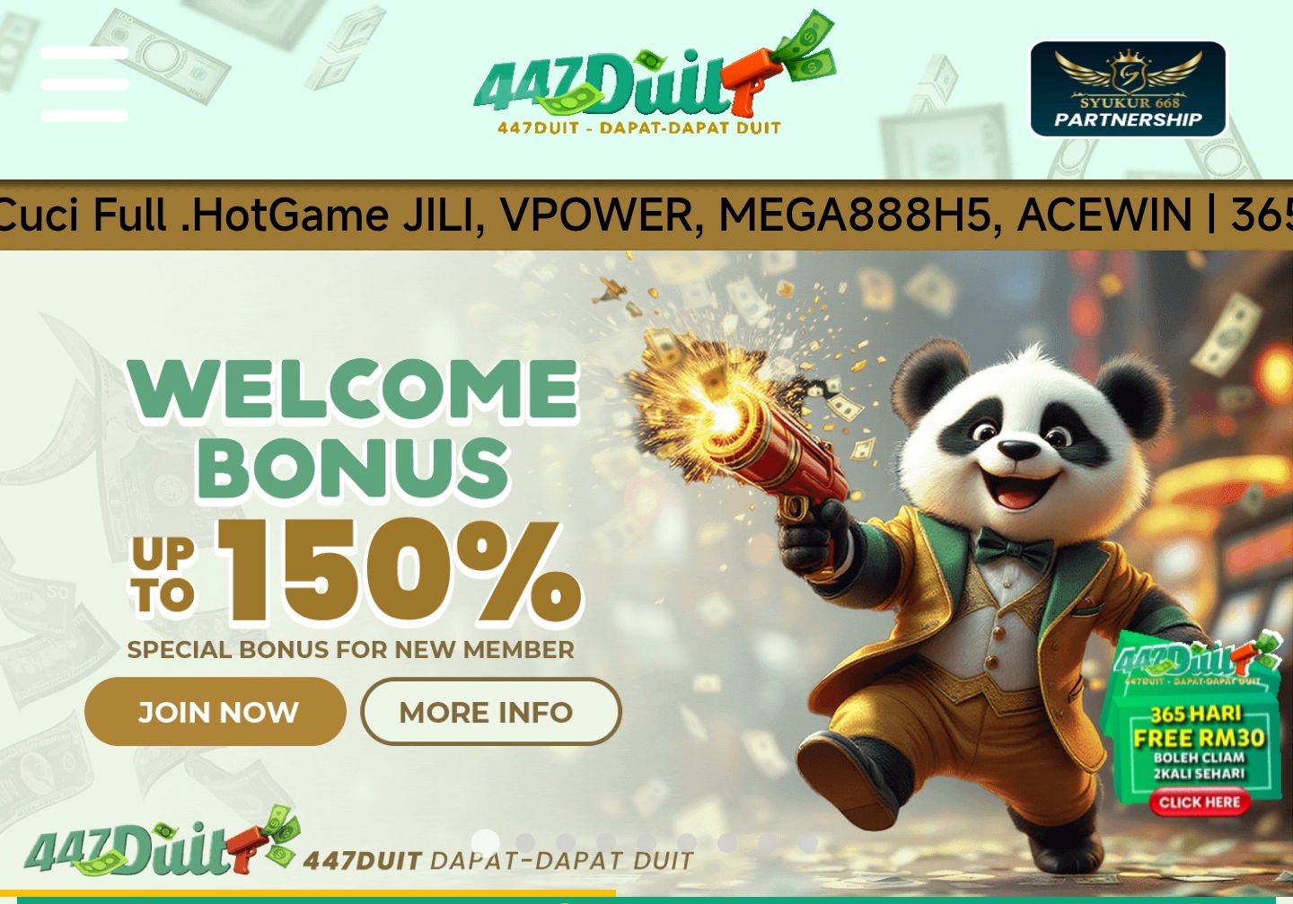 Trusted👍🏻✨447DUIT✨ 🔥Free Register RM50 & Welcome Bonus 100%🔥