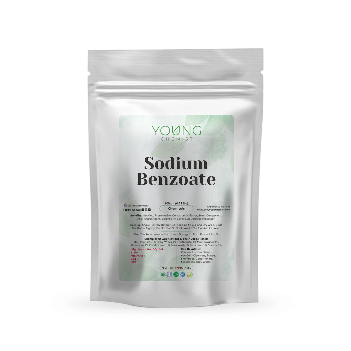 Buy Online Sodium Benzoate Premium Preservative for Food &amp; Beverage