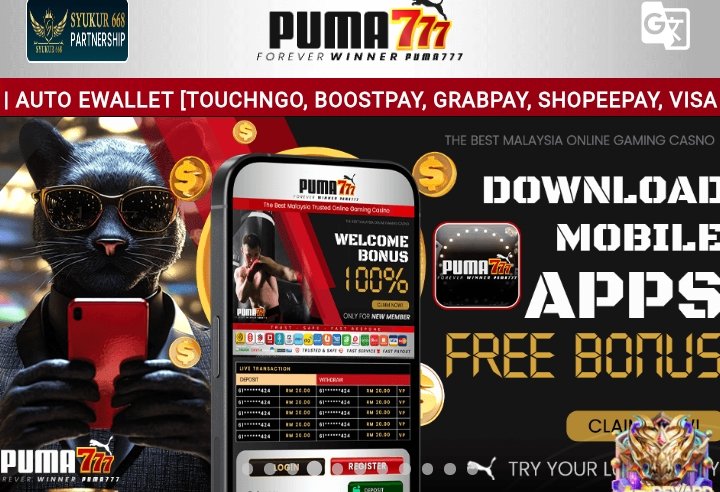 Puma777 | Free Credit Wallet | Free Credit 365 | JudiFree | Claim Free Credit