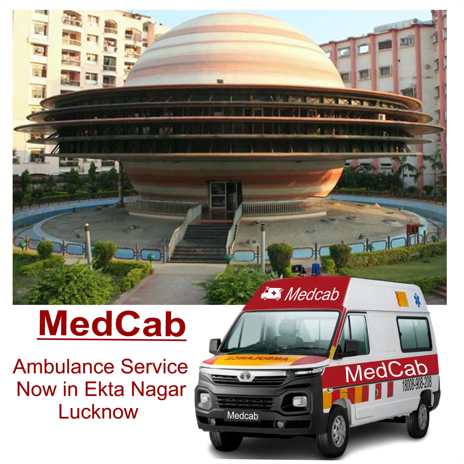 Reliable Ambulance Services in Ekta Nagar Lucknow – MedCab Emergency Support