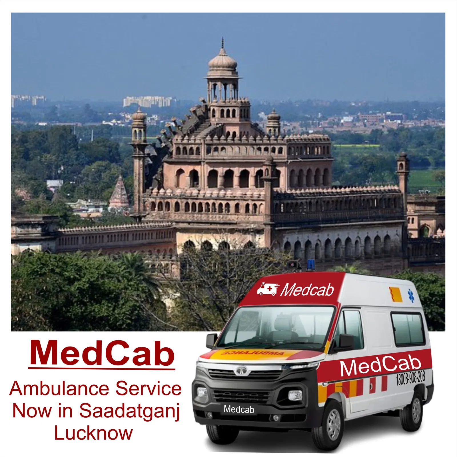 Saadatganj Lucknow Ambulance Service – Quick Medical Assistance | MedCab