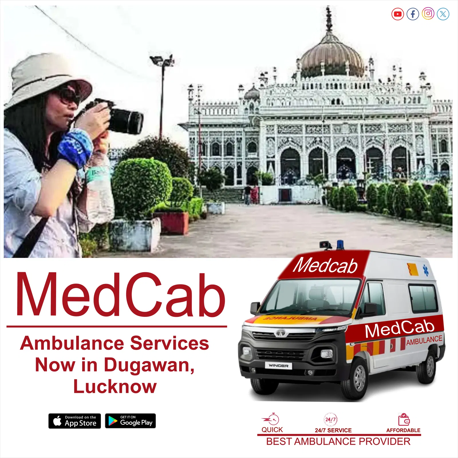 Ambulance Services in Dugawan, Lucknow