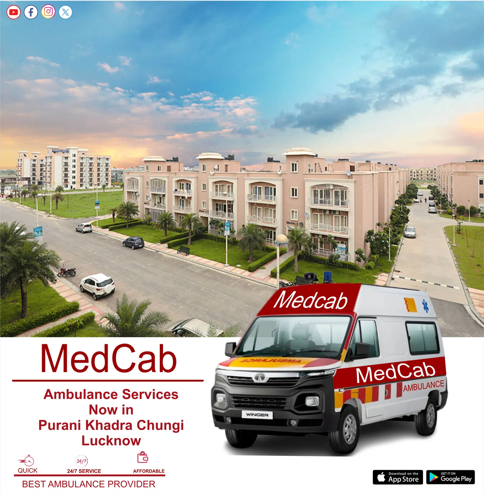 Ambulance Services in Purani Khadra Chungi, Lucknow