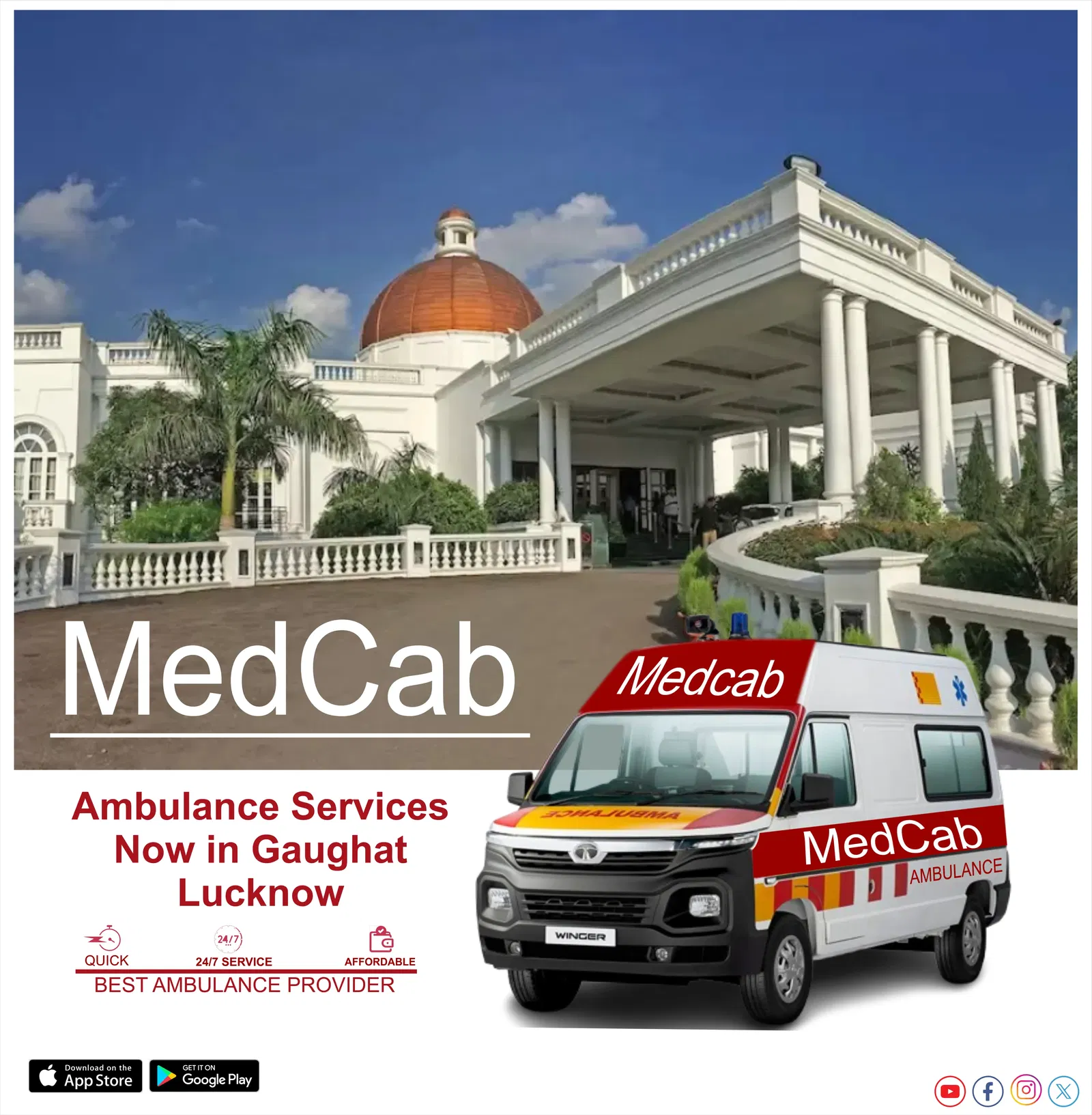 Ambulance Services in Gaughat, Lucknow