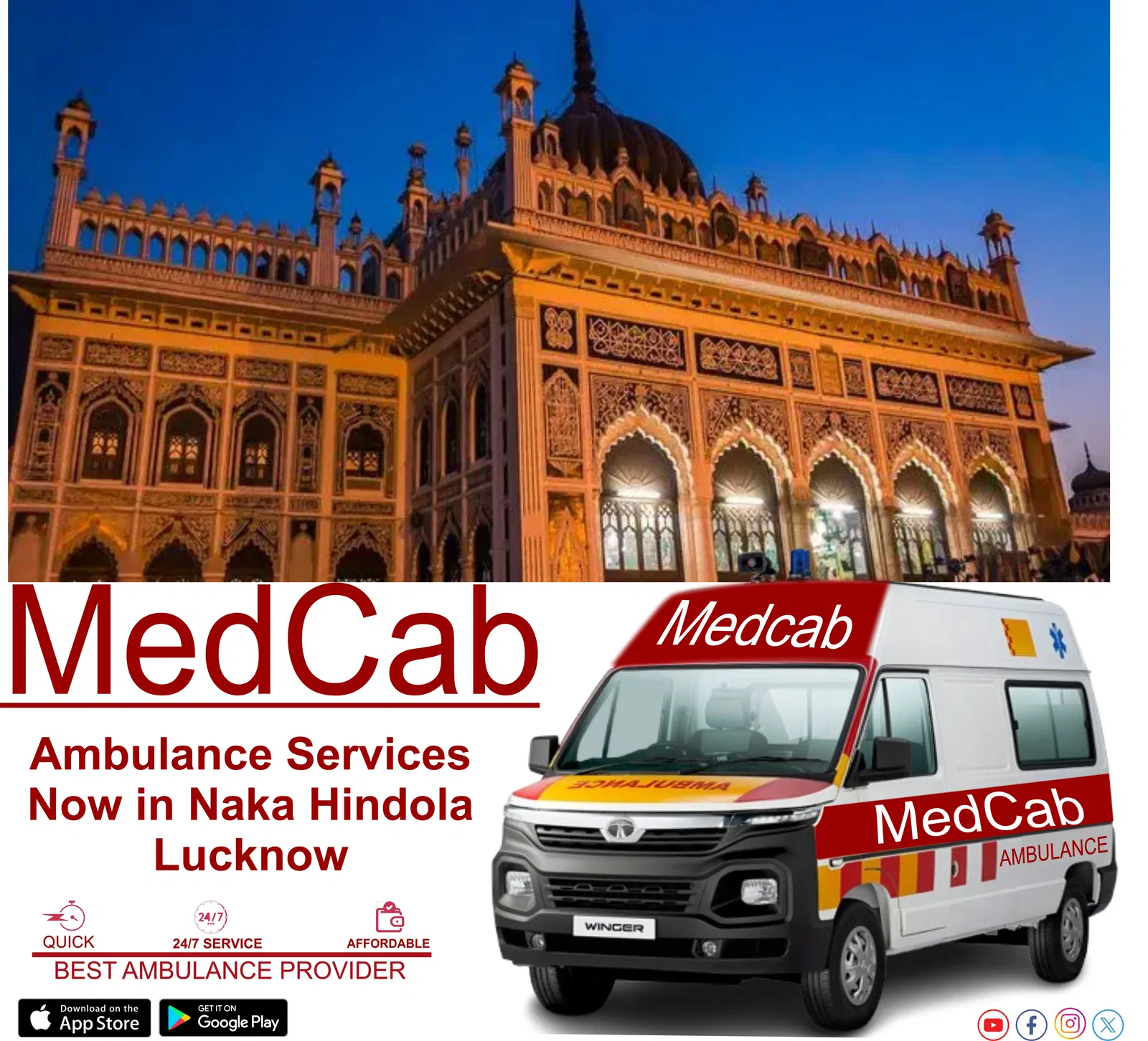 Naka Hindola Lucknow Ambulance Service – Quick Medical Assistance | MedCab