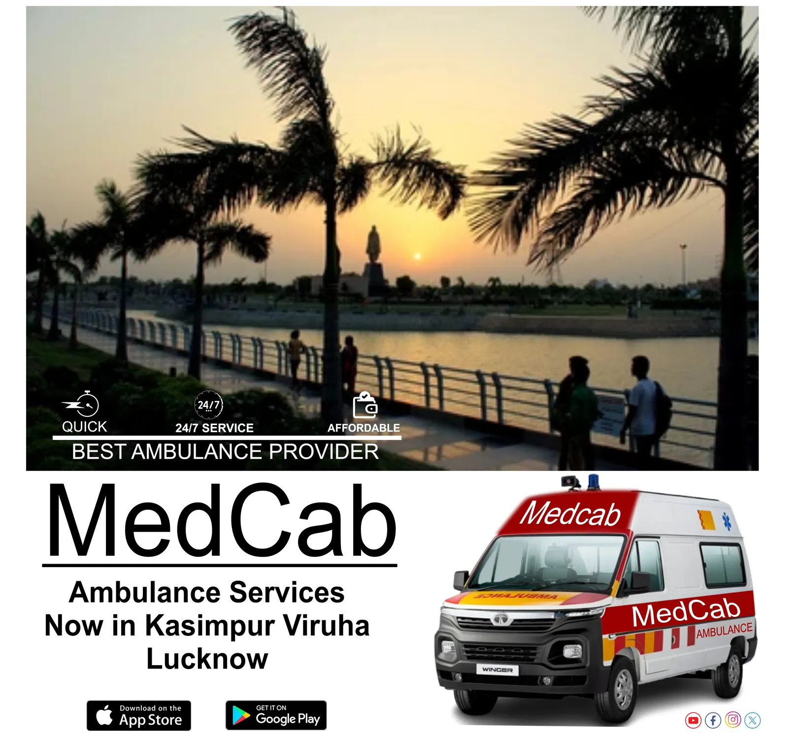  Fast Ambulance Service in Kasimpur Viruha, Lucknow 