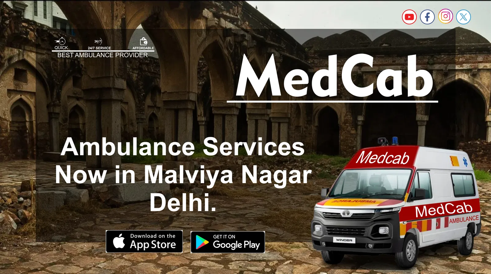 Ambulance Services in Malviya Nagar, Delhi