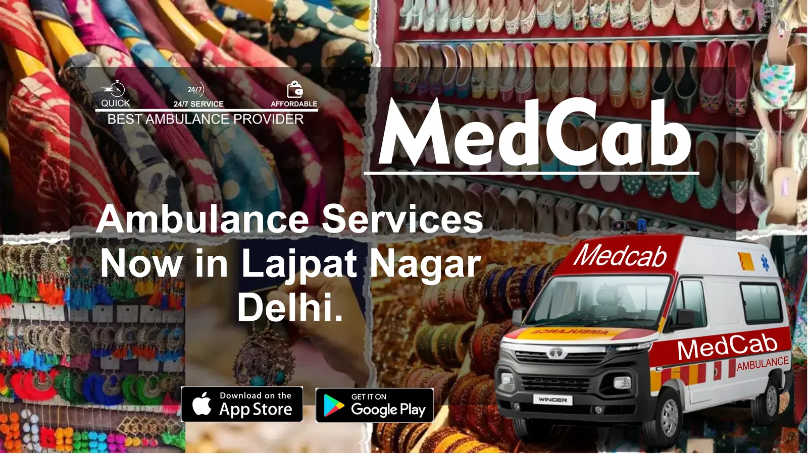 Ambulance Services in Lajpat Nagar, Delhi