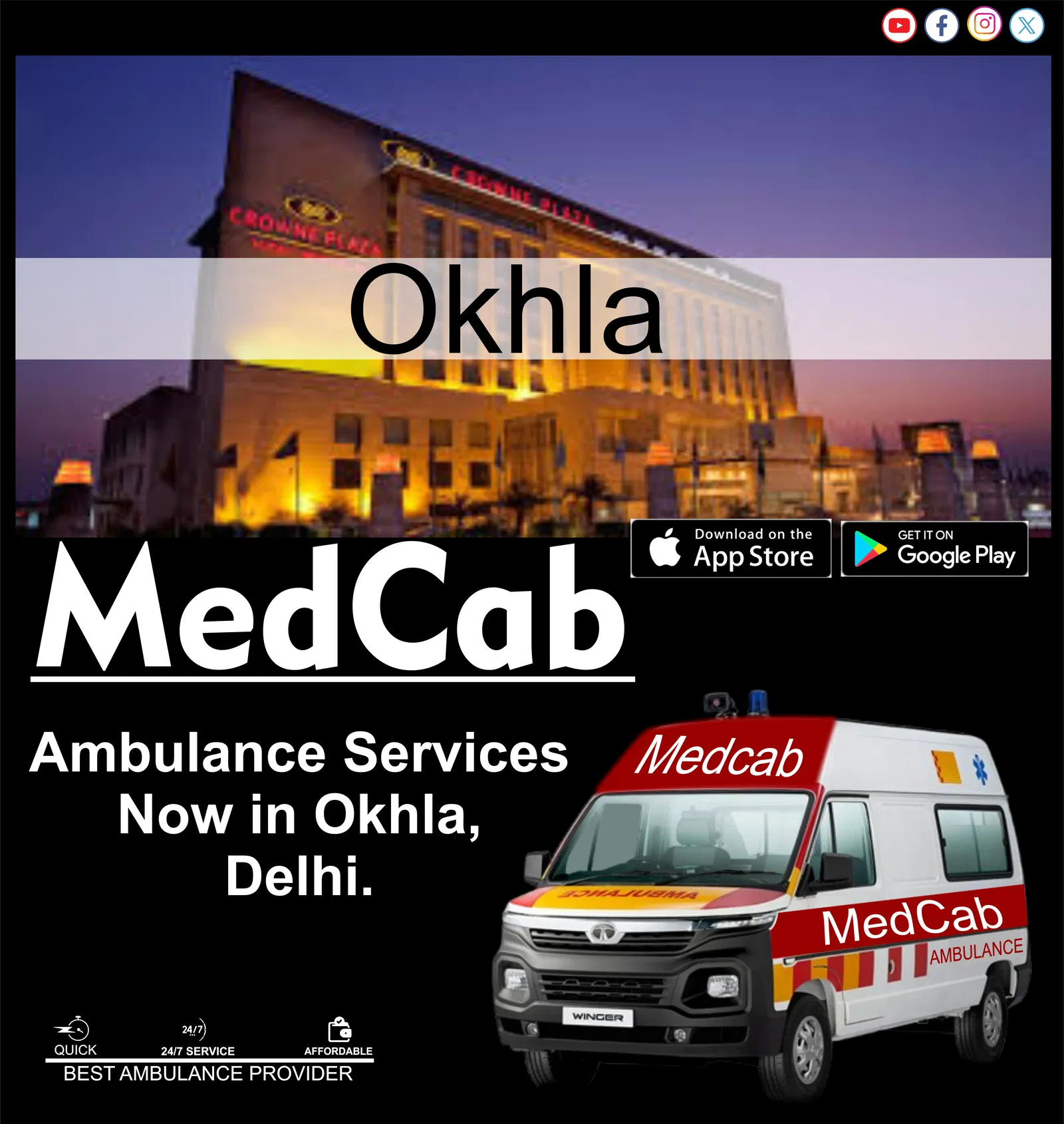 Ambulance Services in Okhla, Delhi