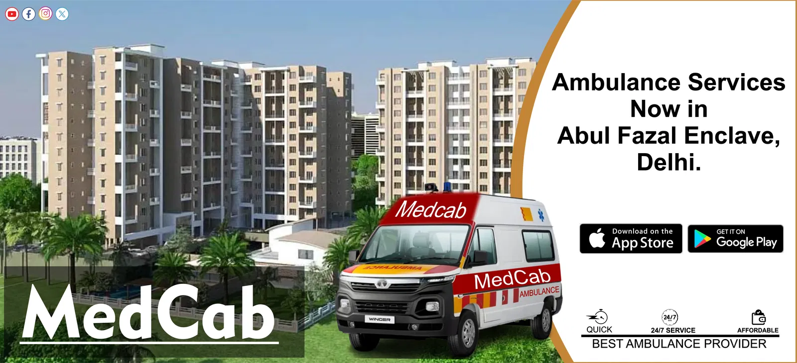 Ambulance Services in Abul Fazal Enclave, Delhi