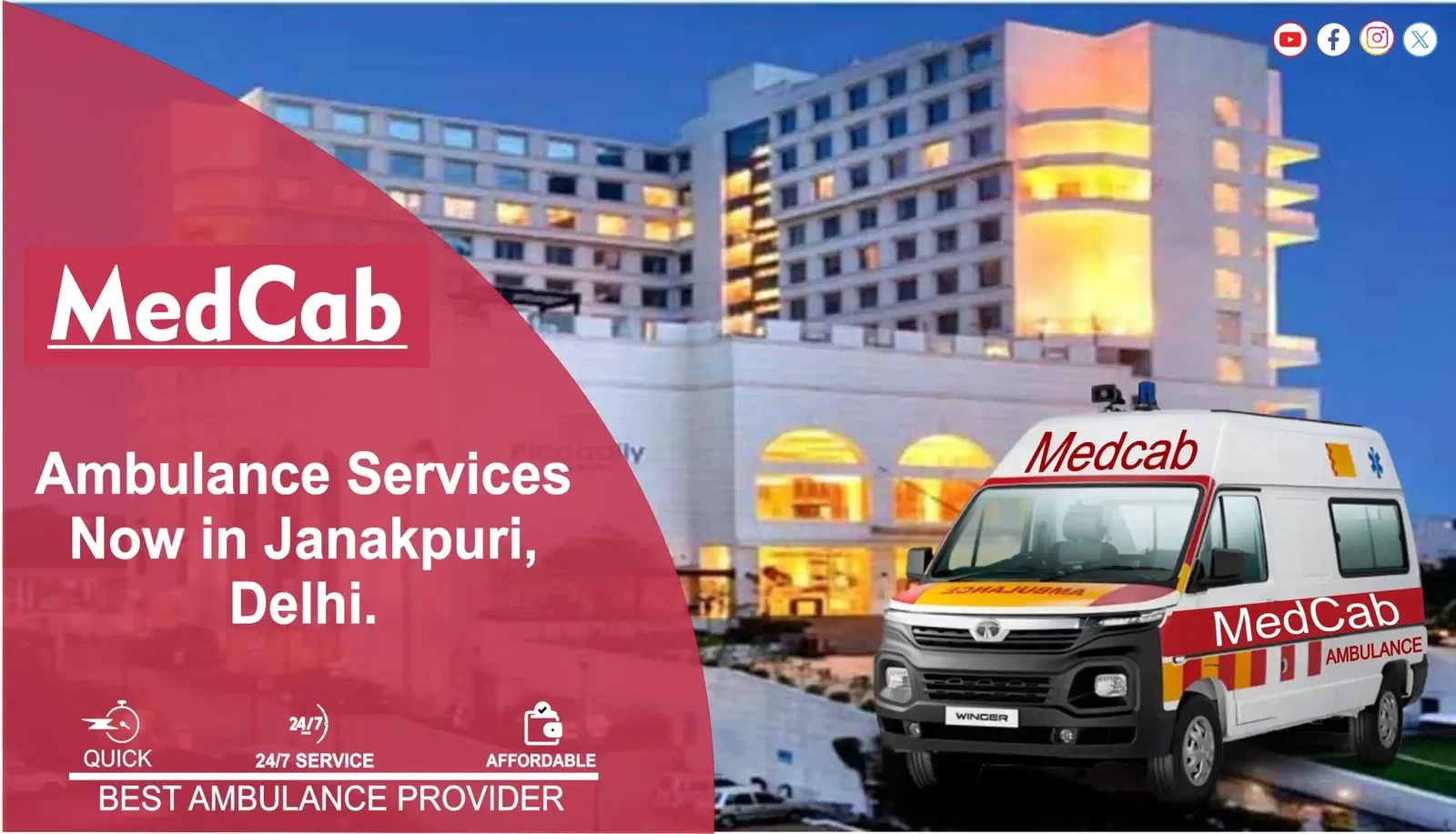 Ambulance Services in Janakpuri, Delhi