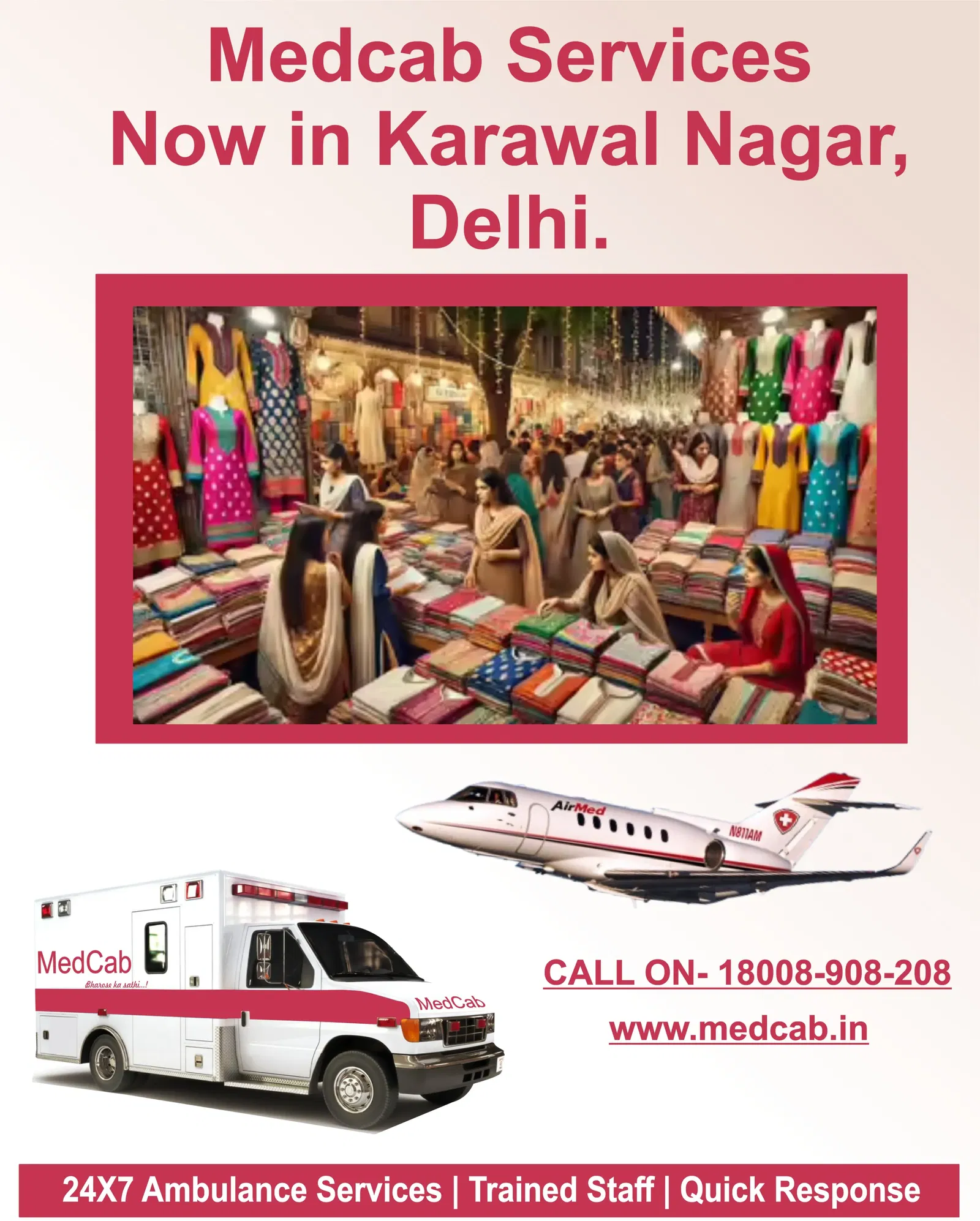 Med Cab Karawal Nagar Delhi Ambulance Service – Quick Medical Assistance