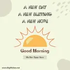 New Good Morning Greetings Card | Big Wishes