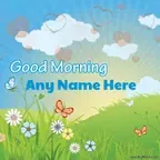 Wish Good Morning with Nature Image | Create Morning Card