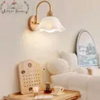Retro Flower Wooden Wall Lamp