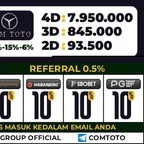 DAFTAR COMTOTO ✅BONUS NEW MEMBER ✅ CHASBACK ✅