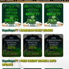 KAYARAYA77 NEW REGISTER RM27.77!!