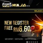 Trusted👍🏻✨WAJA33✨ 🔥New Register Free RM6.60 & Setiap Hari 100% Bonus🔥