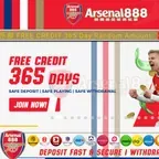 ​​Trusted👍🏻✨ARSENAL888✨ 🔥Free Enjoy RM1 & Welcome Bonus 50%🔥