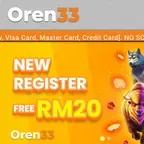 ​​Trusted👍🏻✨OREN33✨ 🔥New Register Free RM20 & Welcome Bonus 100%🔥