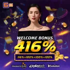 UP TO 416% WELCOME BONUS