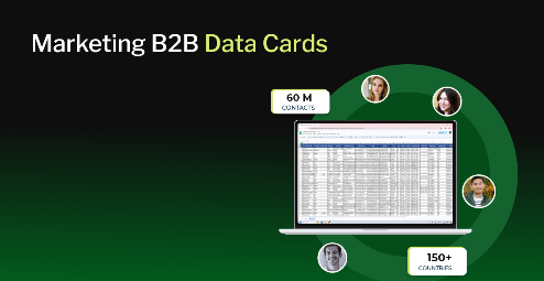 Marketing B2B Data Cards | 180M+ B2B Data | 100% Opt-In List
