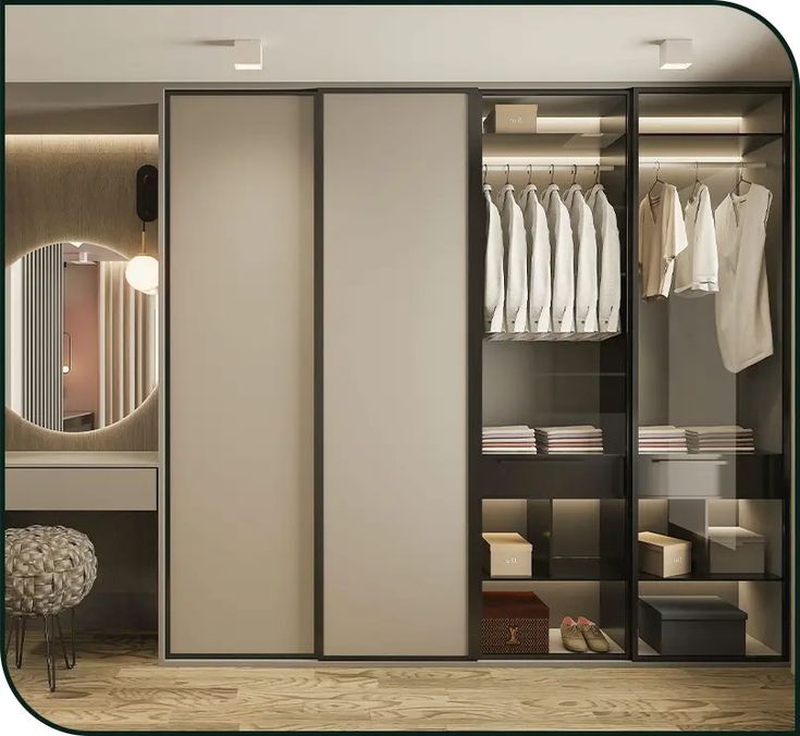 Wardrobe interior design - Studiorigin