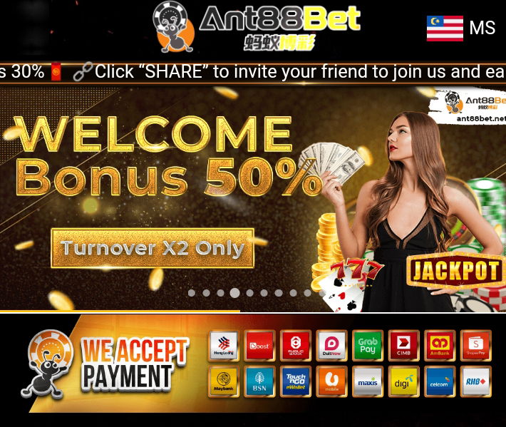 🔥Ant88bet🔥 Welcome bonus 50%
