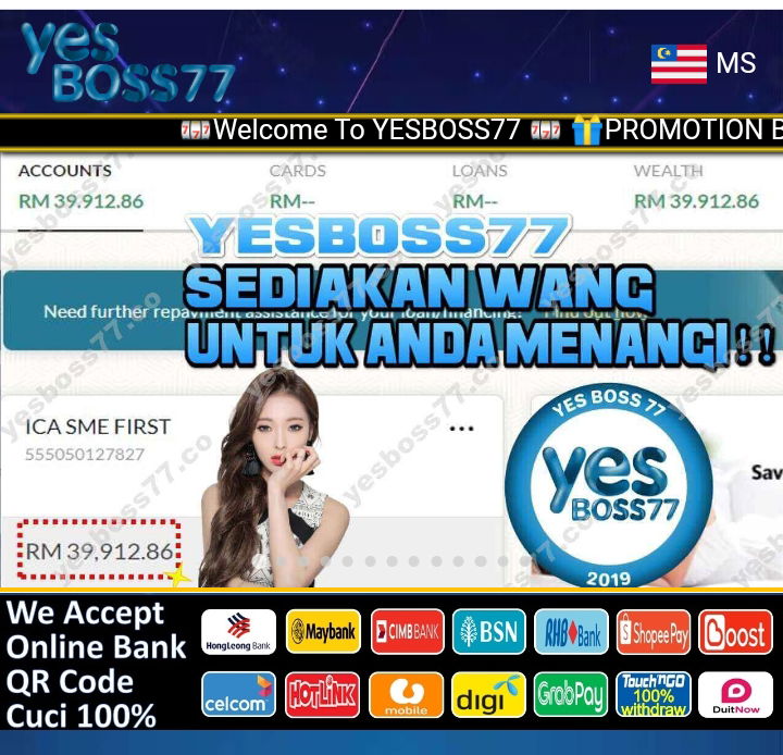 🔥YesBoss77🔥 Welcome bonus 50%
