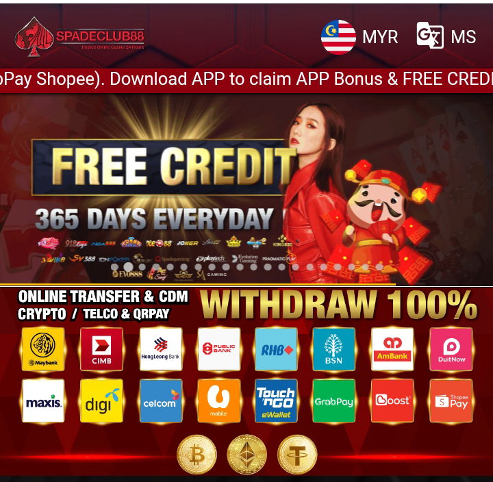 🔥SpadeClub8my🔥 Welcome bonus 50%-100%