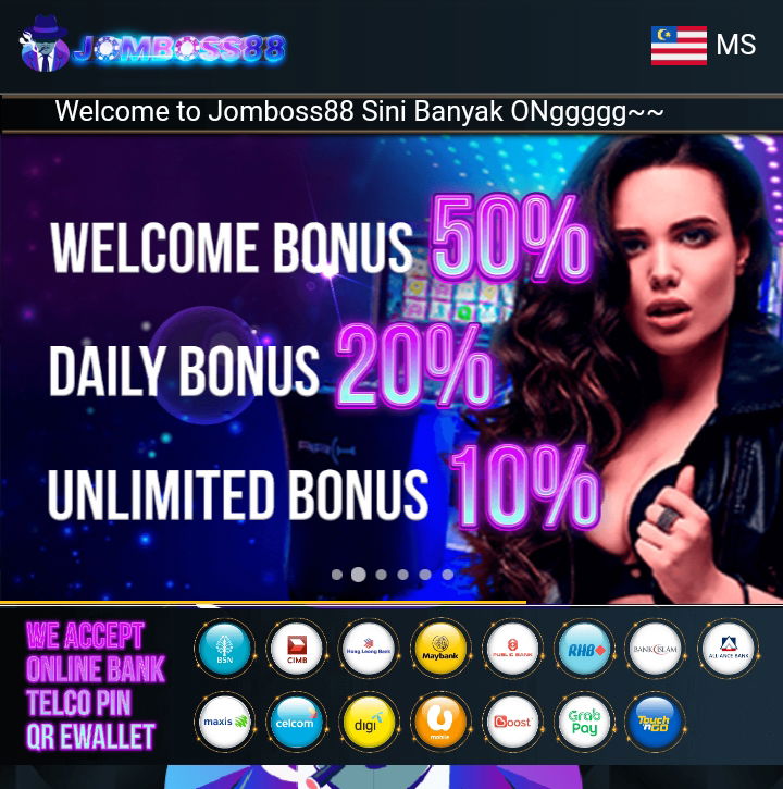 🔥Jomboss88🔥 Welcome bonus 50%
