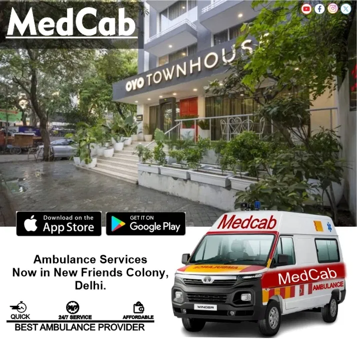  Ambulance Service in New Friends Colony, Delhi 