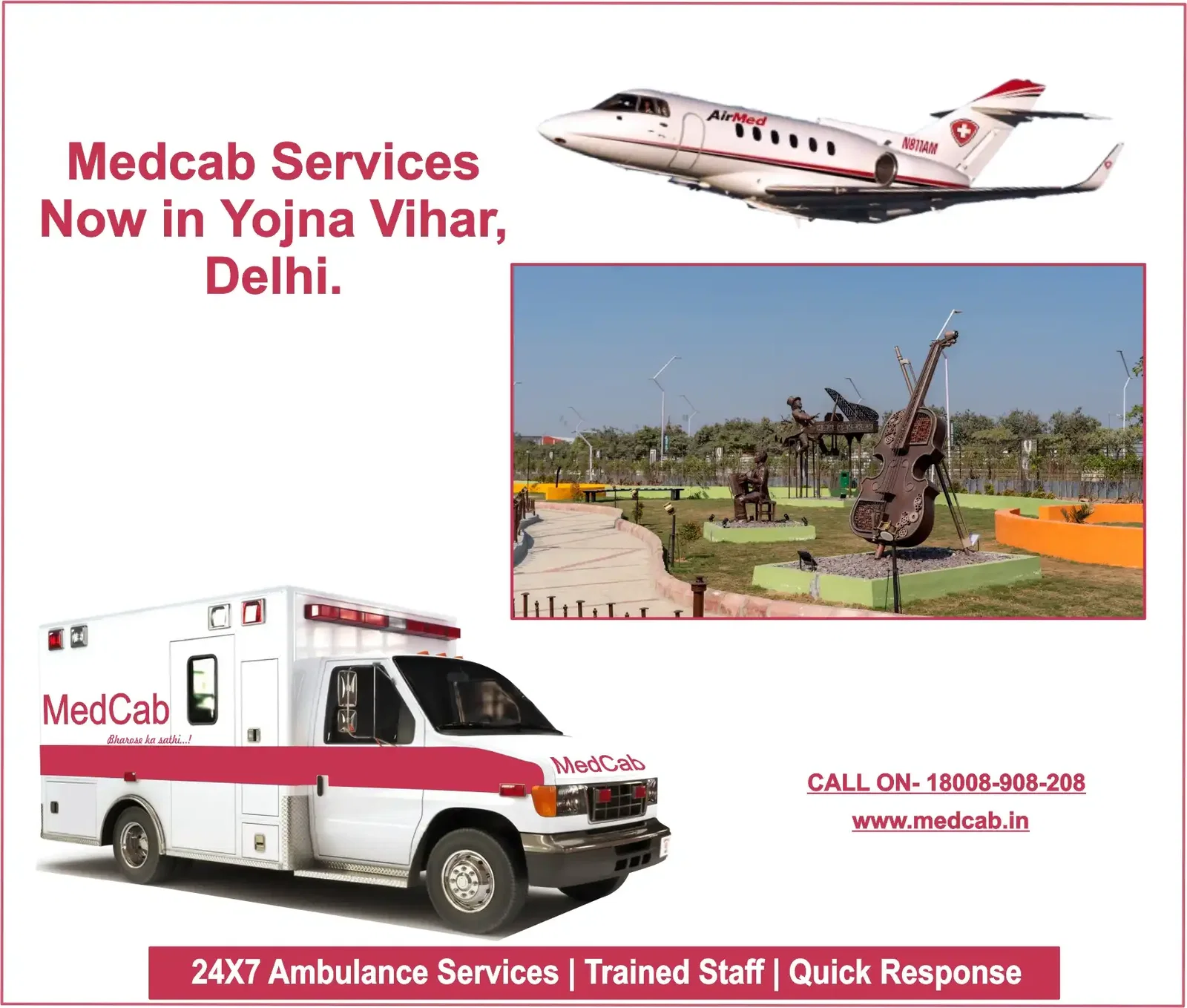 Ambulance Services in Yojna Vihar, Delhi